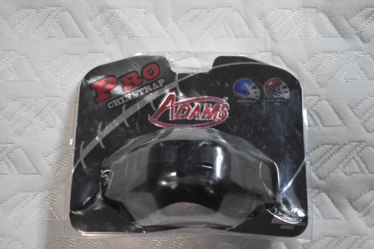 NEW - Adams Pro-100 4D High Hook Up Chin Strap, Black, Adult