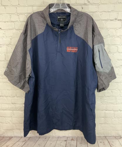 Holloway Adult's 100% Polyester Short-Sleeve Lightweight Windbreaker Navy XXXL