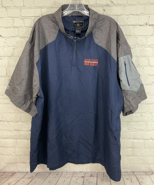 Holloway Adult's 100% Polyester Short-Sleeve Lightweight Windbreaker Navy XXXL