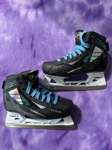 Intermediate True TF9 Hockey Goalie Skates Regular Width Size 4 (Used)