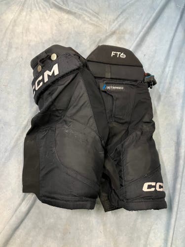 Black Junior Small CCM Jetspeed ft6 Hockey Pants (Used)