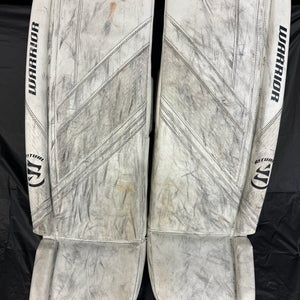 White 33" Senior Warrior Ritual G6 E+ Goalie Leg Pads (Used)