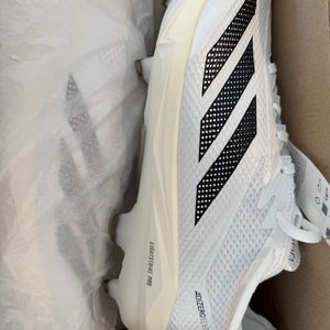 White Men's Size M 11.5 (W 12.5) Adult Adidas Molded Cleats Cleats (New)