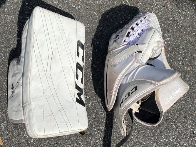 CCM Eflex 3.5 Goalie Glove & Blocker – Regular Hand Excellent Condition – Used