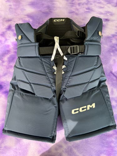 Blue Junior Medium CCM F5 Hockey Goalie Pants (Used)