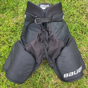 Black Senior Medium Bauer X Hockey Pants