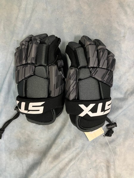 Black STX Stallion 75 Lacrosse Gloves Yth Extra Small (Used)