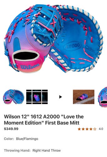 2025 Wilson A2000 RH First Base Baseball Glove 12" (Used)