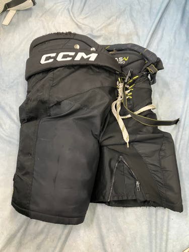 Black Senior Large CCM Tacks AS-V Pro Hockey Pants (Used)