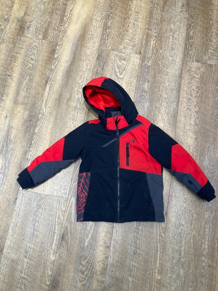 Black/Red Spyder Inuslated Ski Jacket | Youth Size 6