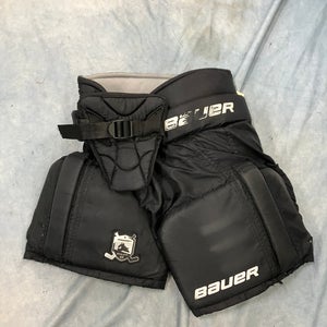 Black Youth Large Bauer Prodigy Hockey Goalie Pants (Used)