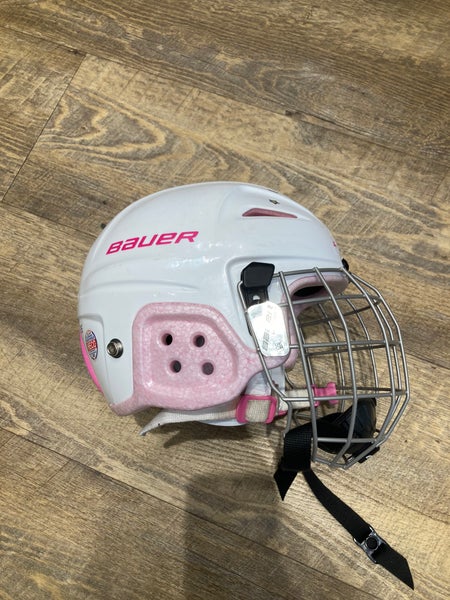 White Youth Bauer Lil Sport Helmet (Used)
