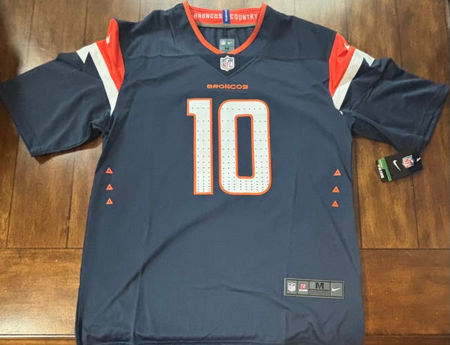 Denver Broncos Bo Nix #10 Adult Medium Jersey Blue NWT