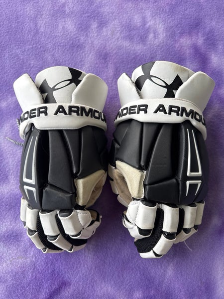 Black Under Armour Command Pro Lacrosse Gloves 12" (Used)