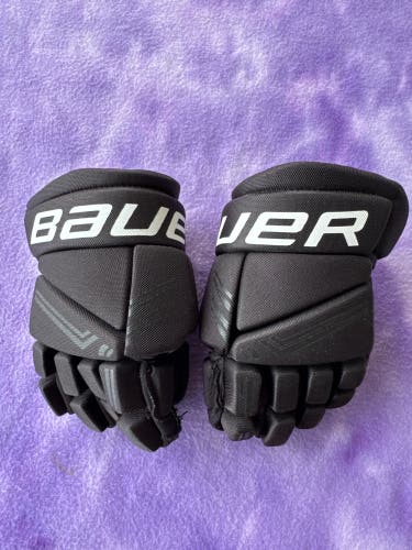 Black Youth Bauer Bauer X Gloves 9" (Used)