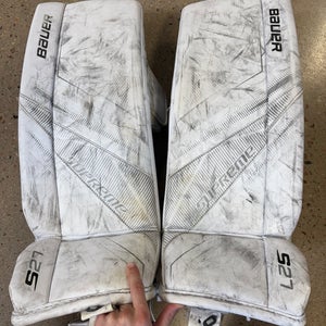Medium Junior Bauer Supreme S27 Goalie Leg Pads (Used)