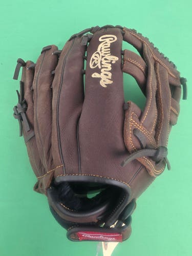 Brown Rawlings Player Preferred RH Outfield Baseball Glove 13"