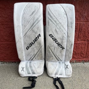 Junior Small Bauer Vapor X2.7 Goalie Leg Pads (Used)