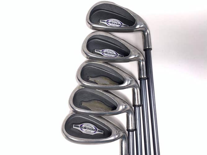 Callaway Big Bertha 2002 Iron Set 6-PW+SW RCH 65i 65g Ladies RH No 7 iron
