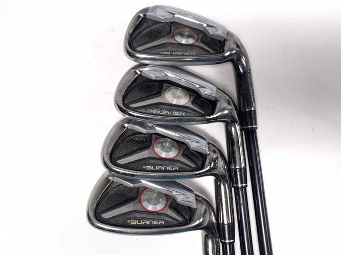 TaylorMade Burner 2009 Iron Set 7-PW REAX SuperFast 65g Senior Graphite Mens RH