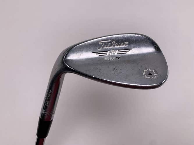 Titleist Vokey SM7 Brushed Steel Sand Wedge SW 56* 14 F-Grind Wedge Mens LH