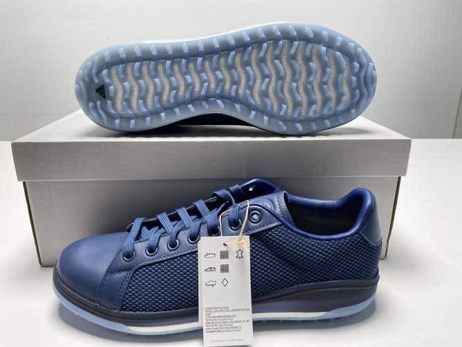 Adidas Go-To Spikeless 1Waterproof Golf Shoes Navy Men's SZ 9.5 (H03678)