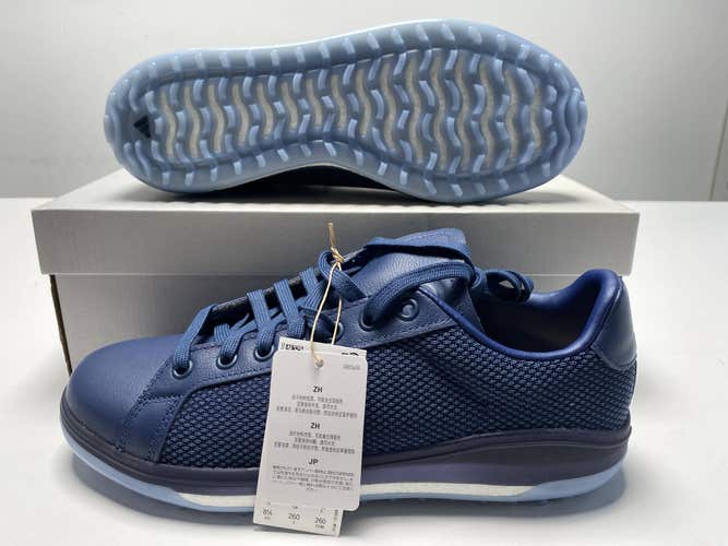 Adidas Go-To Spikeless 1 Waterproof Golf Shoes Navy Men's SZ 8.5 (H03678)