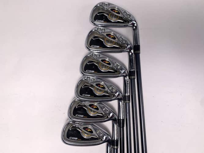 TaylorMade R7 CGB Max 2008 Iron Set 5-PW REAX 55g Regular RH Midsize Grips