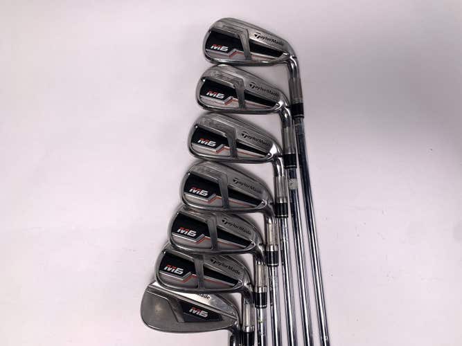 TaylorMade M6 Iron Set 5-PW+GW KBS Max 85g Stiff Steel Mens RH