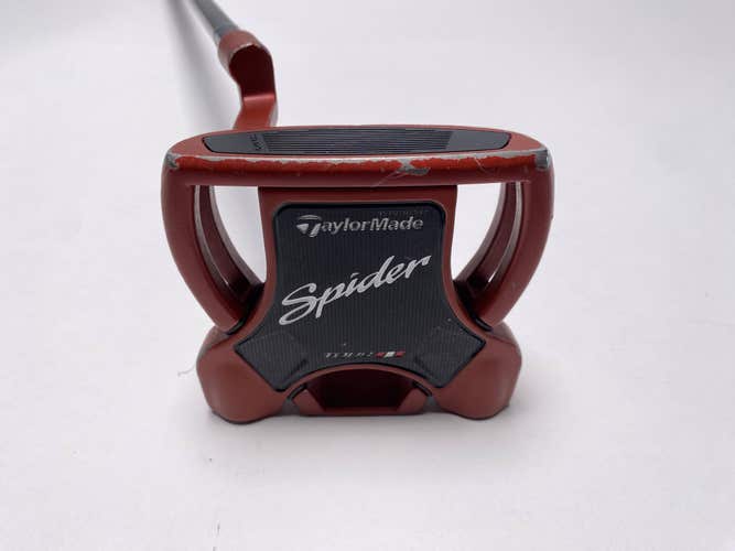 TaylorMade Spider Tour Red L Neck Putter 34" SuperStroke Pistol GTR 1.0 Mens LH