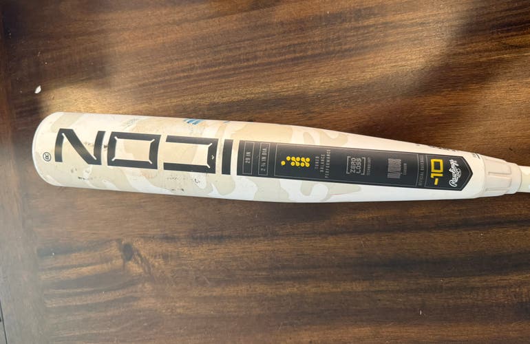 2025 Rawlings Icon Composite USSSA Certified Bat (-10) 19 oz 29" (Used)