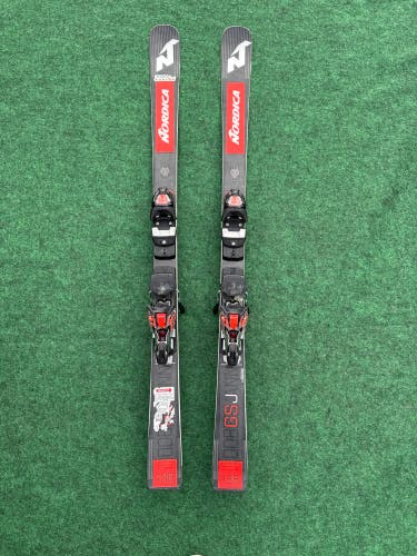 Nordica Dobermann GSJ Skis With Marker Race TCX 10 Bindings (Used) | 136 cm