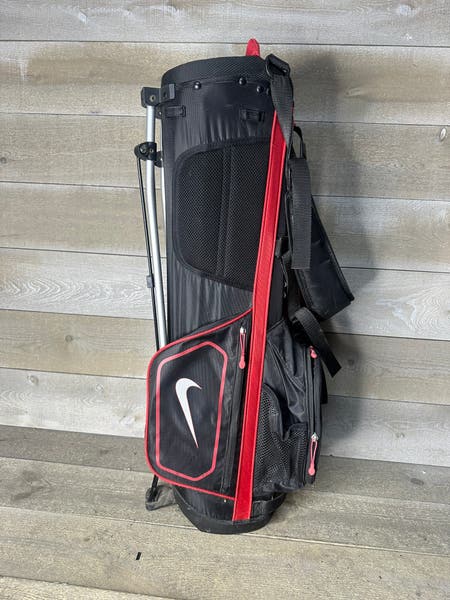 Nike Golf Jr Youth Stand Carry Golf Bag 4-Way Divider Red and