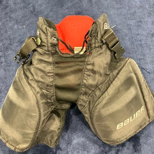Black Youth Small Bauer Vapor Lil Rookie Hockey Pants (Used)