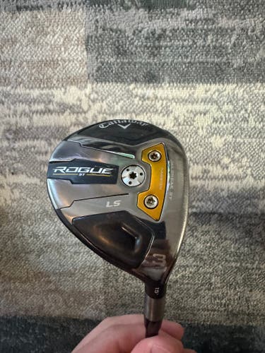Men's Callaway Rogue ST LS Right Handed Fairway Wood Extra Stiff Flex 3 Wood (Used)