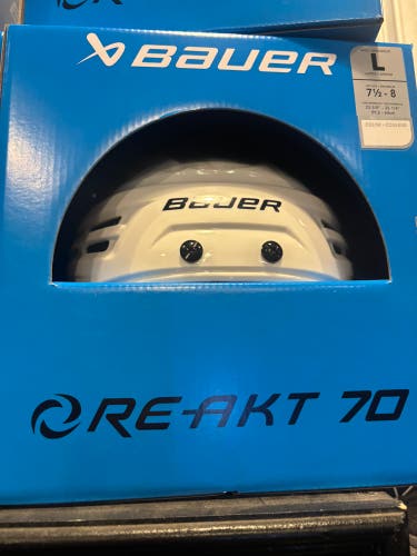 Large Bauer Re-Akt 70 Helmet (New)