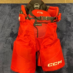 Red Senior Small CCM Jetspeed ft6 Hockey Pants (Used)