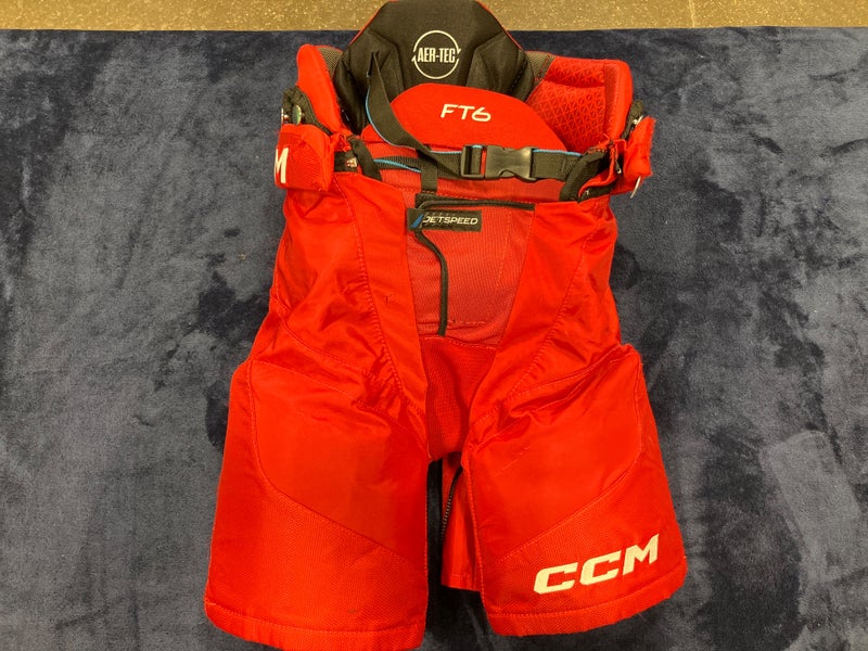 Red Senior Small CCM Jetspeed ft6 Hockey Pants (Used)