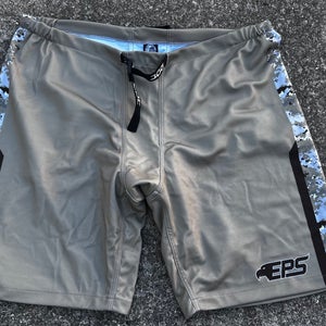 USED TOLEDO WALLEYE ECHL CAMO TAN  HOCKEY PANT COVER UPS SIZE XL