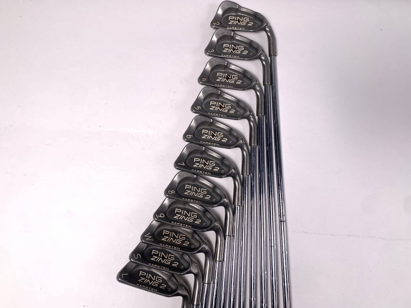 Ping Zing 2 Iron Set 2-PW+SW+LW White Dot 3* Up DG S400 Stiff Steel RH +1''