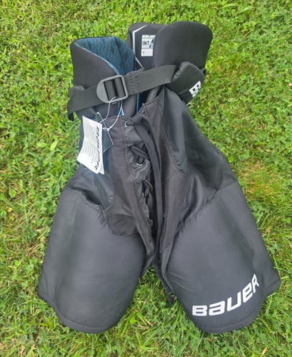 New Black Intermediate Large Bauer X Hockey Pants