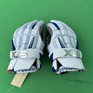 White STX Surgeon RZR2 Lacrosse Gloves Medium