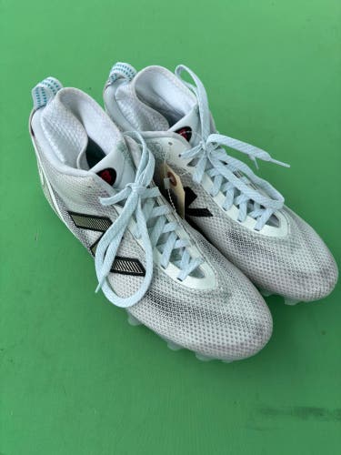 White Men's Size M 10.5 (W 11.5) New Balance Freeze 5 Mid Cleats
