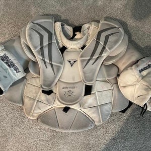 Cam Ward Hurricanes Large Vaughn Velocity V6 Goalie Chest Protector Pro Stock (Used)