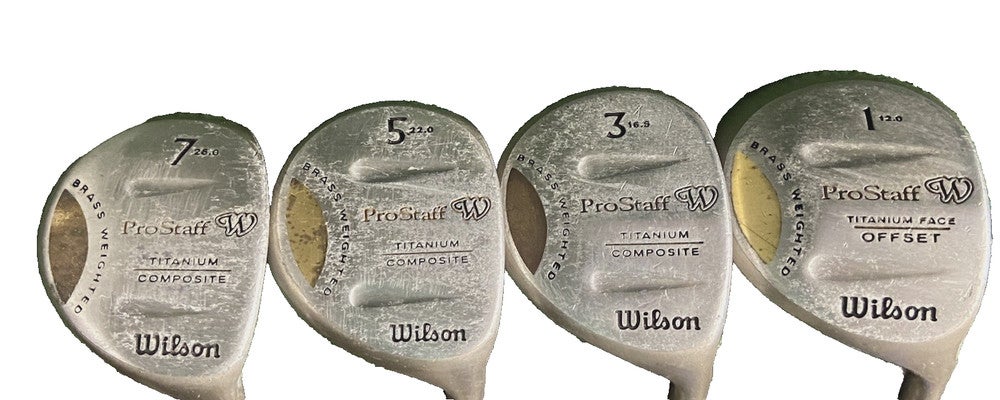 Wilson ProStaff W Titanium Wood Set 1W, 3W, 5W, 7W RH Ladies Graphite New Grips
