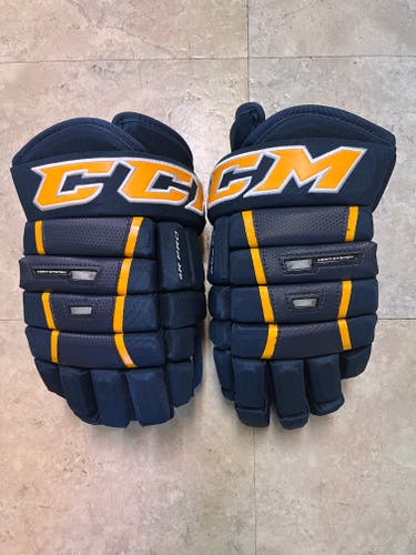 CCM Pro Stock HG4PRO Gloves 15" Blue & Gold used