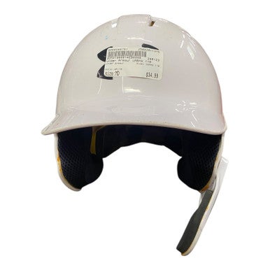 Used Under Armour UABH2 110 Batting Helmet No Mask White MD 11375-S000366761