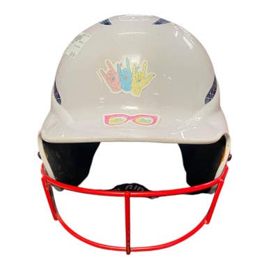 Used RIP-IT HELMET Batting Helmet w/Mask Navy Blue LG 11375-S000366760