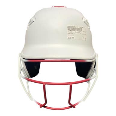 Used Rawlings R16J-R1 Batting Helmet w/Mask White MD 11375-S000366791