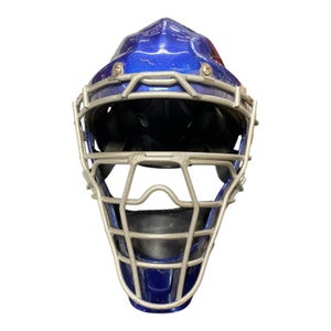 Used Catchers Helmet w/Mask Royal Blue One Size 11375-C000366558